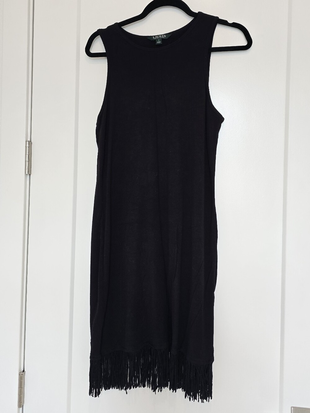 Ralph Lauren Black Dress With Fringe